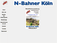 Tablet Screenshot of nbahnerkoeln.de